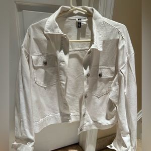 H&M White Denim Shacket